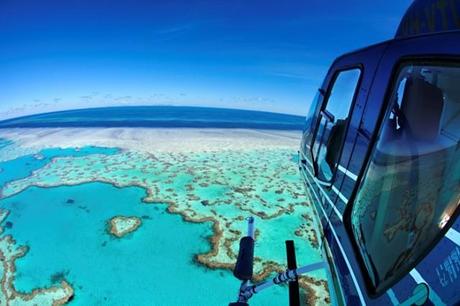 Isole Whitsunday in elicottero, Australia