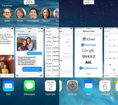 iOS-7-vs-iOS-8-Multitache-Contacts