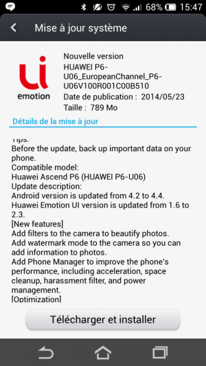 huawei ascend p6 300x533 Huawei Ascend P6: iniziato il roll out dellaggiornamento ufficiale ad Android 4.4.2 Kitkat smartphone  Huawei Ascend P6 