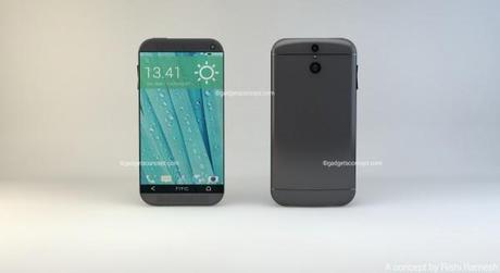 HTC One M9 concept by Rishi Ramesh 2 600x328 HTC One M9: ecco i primi concept news  htc one m9 htc Concept 
