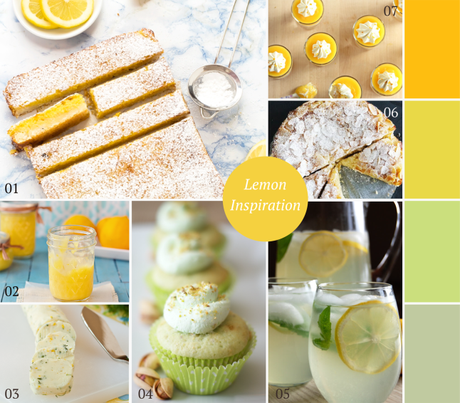 lemon, limone, ricette, recipes, inspiration, moodboard, giallo, yellow