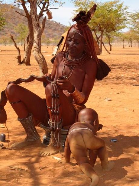 Villaggio himba, Namibia