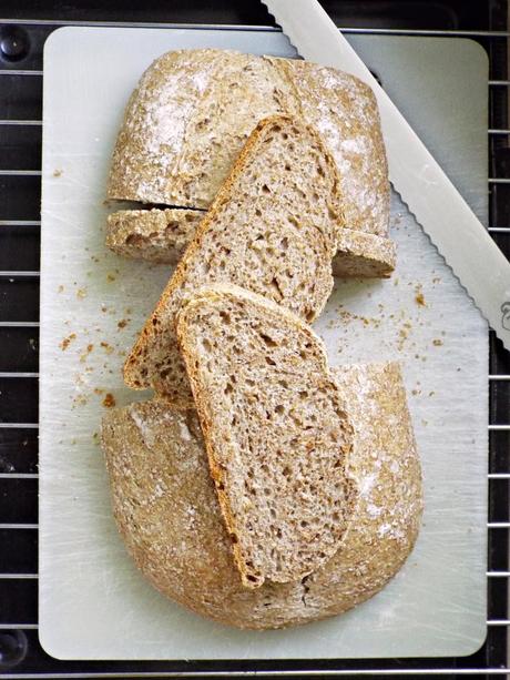 Pane integrale a lievitazione naturale con lecitina di soia