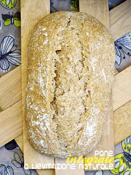 Pane integrale a lievitazione naturale con lecitina di soia