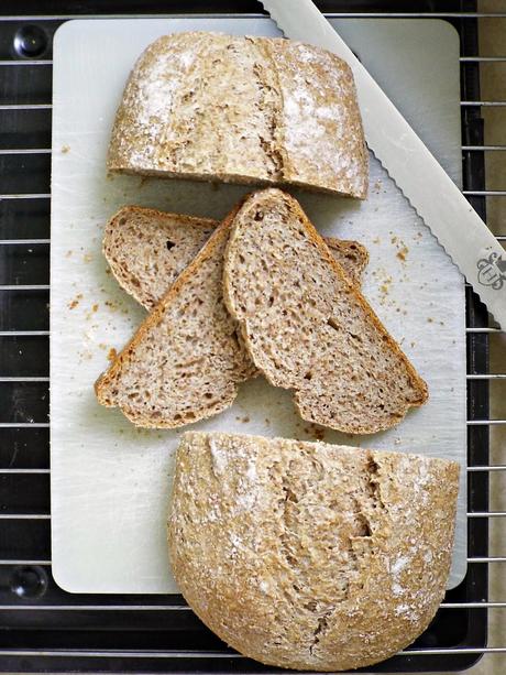 Pane integrale a lievitazione naturale con lecitina di soia