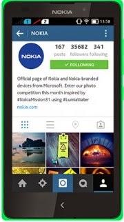 Instagram | Disponibile la versione per il Nokia X.