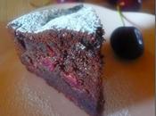 Cake all’olio cacao amaro ciliegie