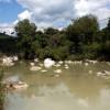 Ponte sospeso sul Fiume Orcia