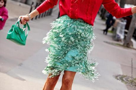 In the Street...Turquoise Green...Color verde acqua...For vogue.it