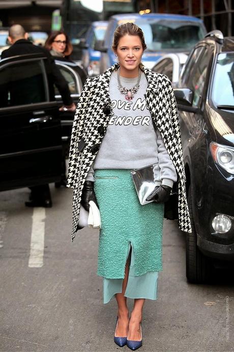 In the Street...Turquoise Green...Color verde acqua...For vogue.it