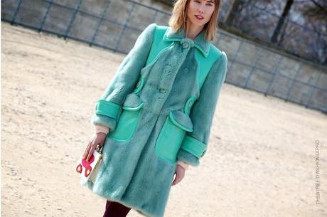 In the Street...Turquoise Green...Color verde acqua...For vogue.it