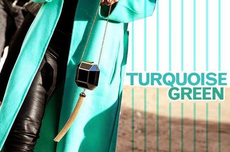 In the Street...Turquoise Green...Color verde acqua...For vogue.it