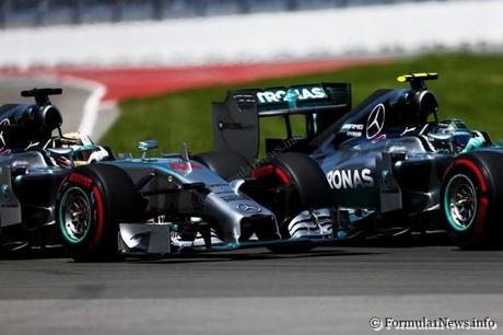 Lewis Hamilton Mercedes F1 W05 Hybrid Nico Rosberg Mercedes F1 W05 Hybrid