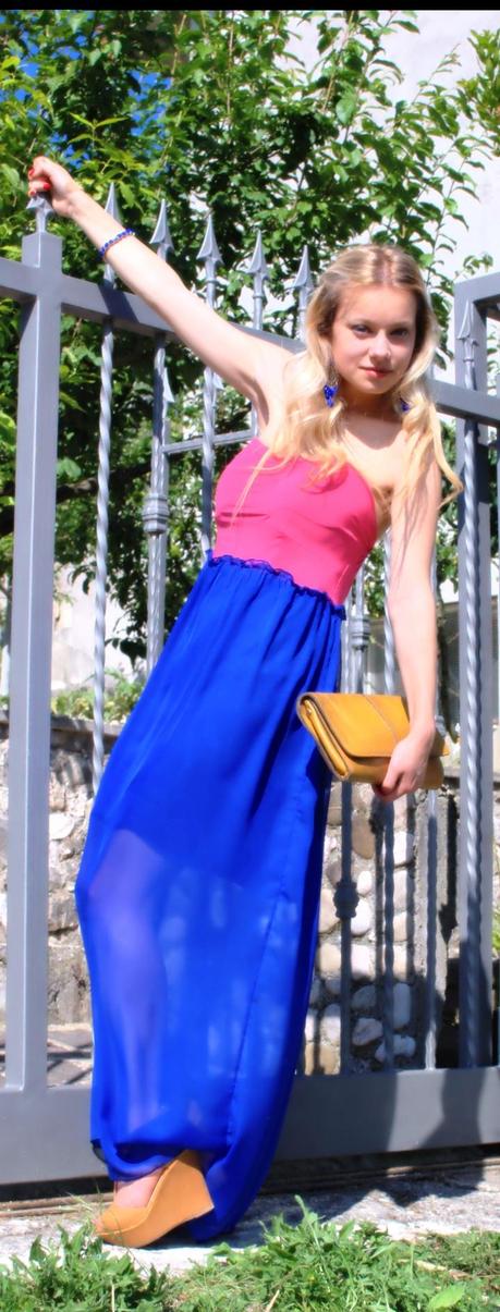 maxi dress Sammydress outfit fashion blogger italiane petite models