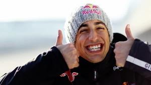 Un Ricciardo molto sorridente, prima vittoria in carriera per Daniel !