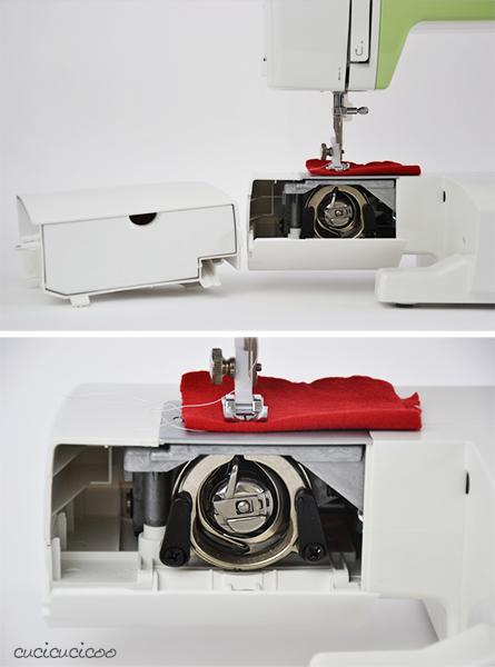 Learn to Machine Sew, Lesson 1: The Anatomy of a Sewing Machine - inserting the bobbin