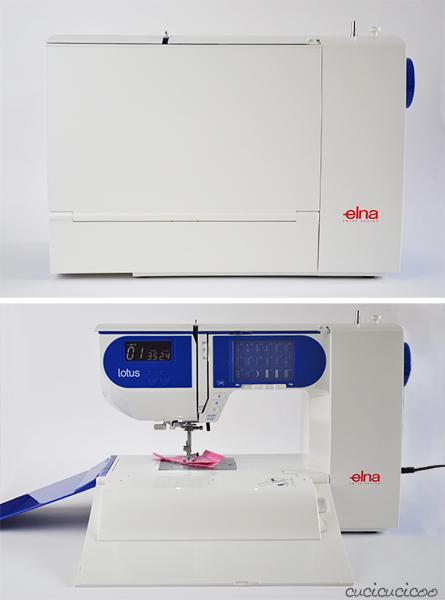 The Elna Lotus opened and closed