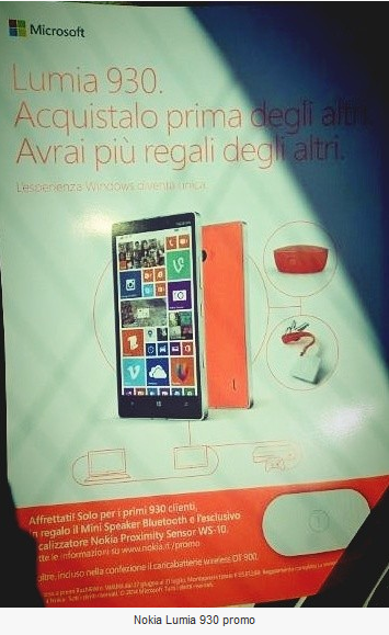 Presto in Italia il Nokia Lumia 930  a 599 euro