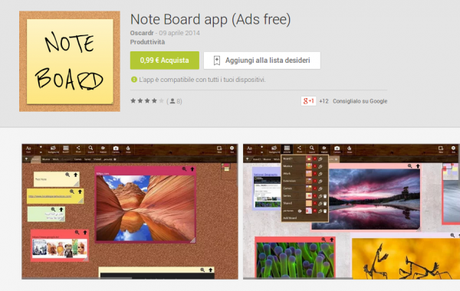 Note Board app Ads free App Android su Google Play 600x380 Note Board (Ads Free) gratis solo per oggi su Amazon App Shop applicazioni  App Shop amazon app shop 