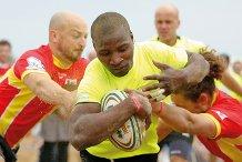 Un'immagine del Beach Rugby