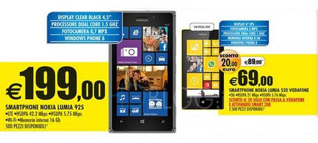 Lumia 925 a 199€ e Lumia 520 a 69€ da Auchan