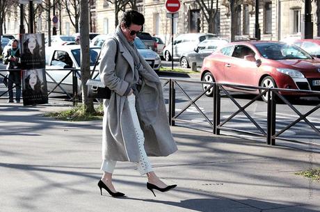 In the Street...Corset Lace-up Leather Pants...Rock Spirit