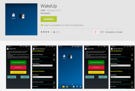 WakeUp App Android su Google Play 600x405 WakeUp: come attivare il display senza tasto Power applicazioni  play store google play store 