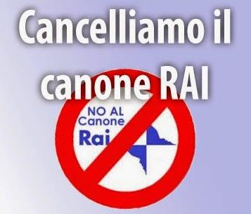 Referendum del governo Renzi per abolire il canone Rai.