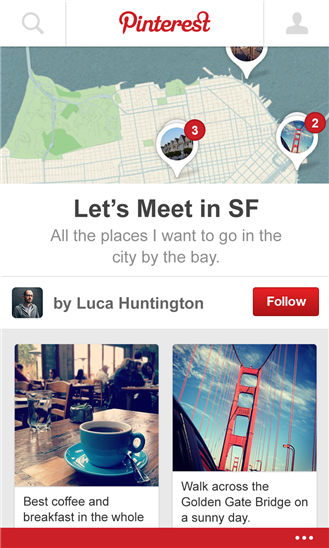  Ebbene sì! PINTEREST (beta) arriva su WINDOWS PHONE 8 !