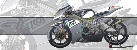 Motorcycle Art - Honda NSR 250 GP 2005-2009 by Evan DeCiren