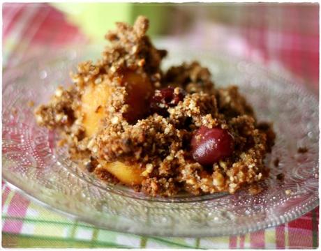 Crumble ciliegie e nespole5