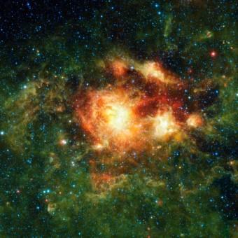 Una nube di gas interstellare probabilmente formata a causa dell'effetto tunnel. Crediti: NASA