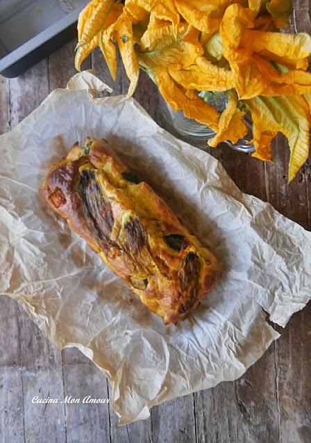 Plumcake con Fiori di Zucca