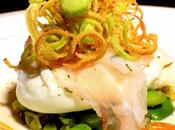 UOVO CAMICIA fonduta PECORINO, FAVE, lardo porro fritto