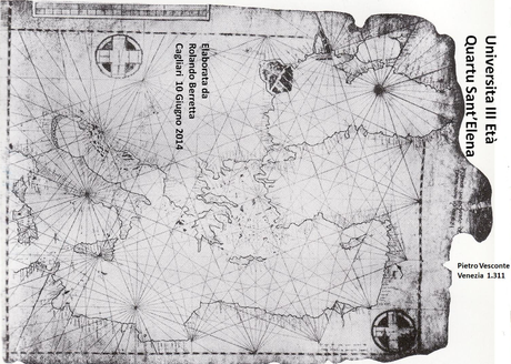 Carta Nautica di Pietro Vesconte,1311