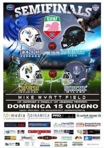 Tutto pronto per le semifinali del campionato CIFAF edizione 2014