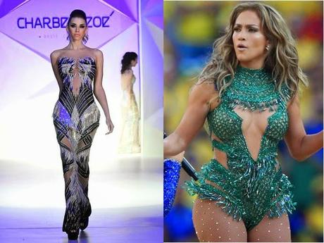 #WorldCupFashion: J-Lo Wears Charbel Zoe at the Opening Ceremony.