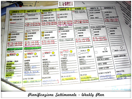 Calendario Settimanale Personalizzato