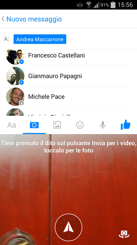 Facebook Messenger: ora si possono inviare video istantanei