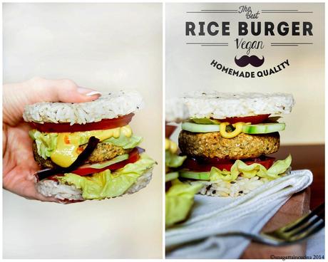 Rice vegan burger