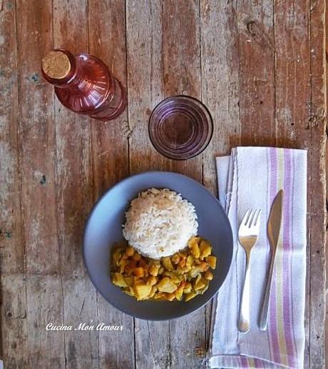 Curry di Verdure e Riso Pilaf