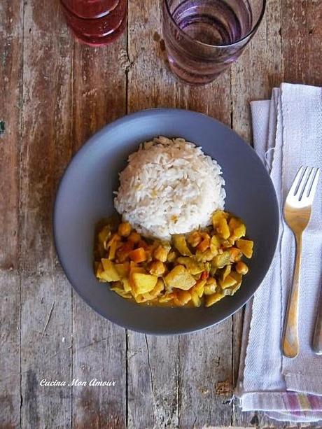 Curry di Verdure e Riso Pilaf