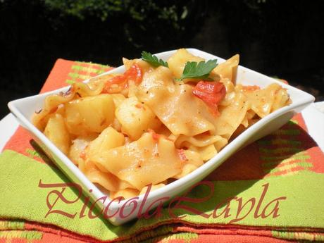 Pasta con peperoni e patate (27)b