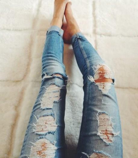 Distressed Jeans, look e DIY