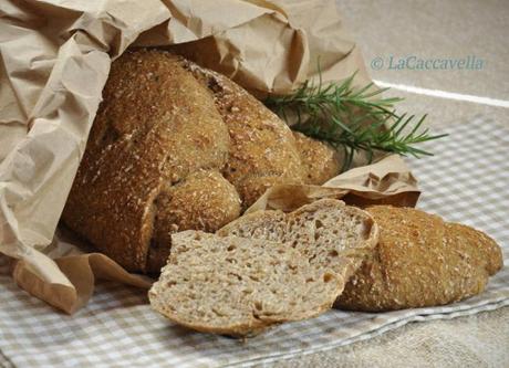 pane integrale, pasta madre, patate, rosmarino, integrale, bread, potatoes, sourdough, rosemary