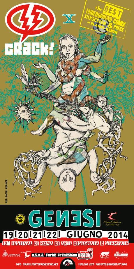 manifesto 14crack50x70 web Dal 19 giugno Crack! Festival Internazionale di Arte Disegnata e Stampata