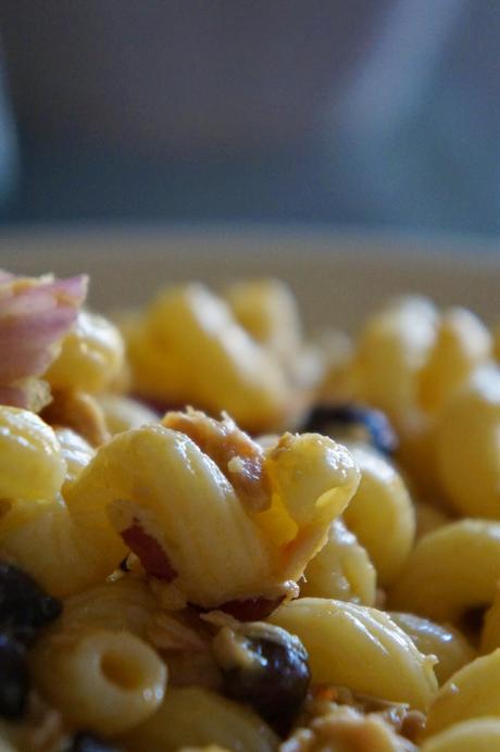 Pasta Fredda alla Crema di Zucca, Tonno e Ceci Neri