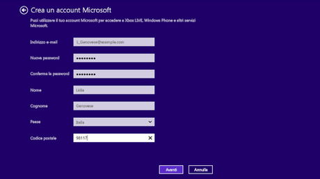 Iscriviti per ottenere un account Microsoft usando l'indirizzo email preferito