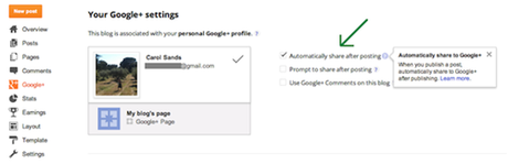 compartir entradas con google 