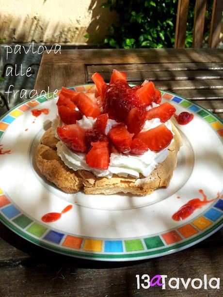 Pavlova alle fragole